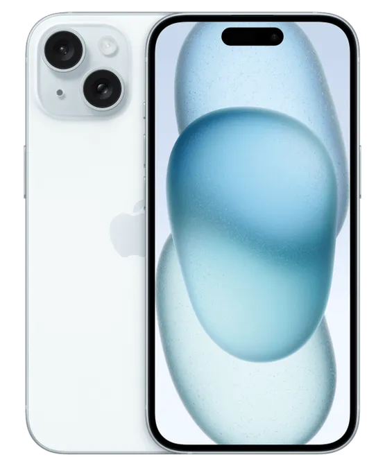 iPhone 15 i Blå
