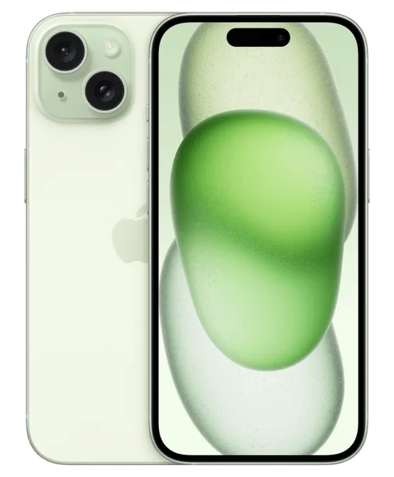 iPhone 15 i Grön
